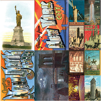 Travelogue: New York 12 x 12 Poster Sticker