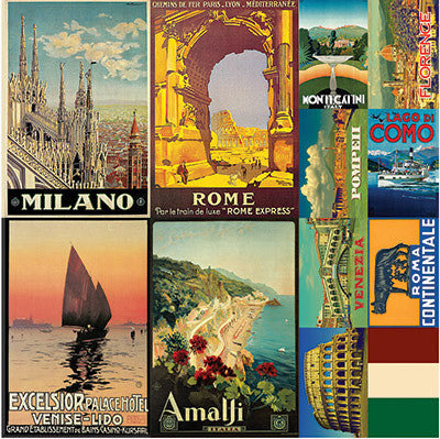 WS Travelogue: Italy 12 x 12 Poster Sticker