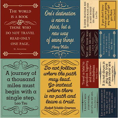 WS Travelogue: 12 x 12 Poster Sticker