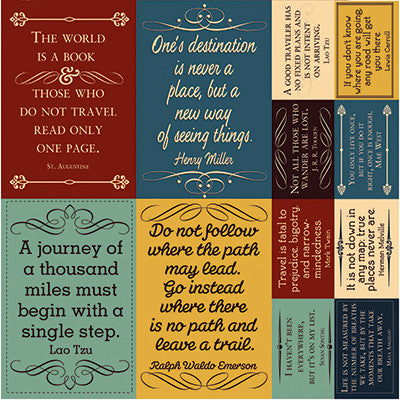 Travelogue: 12 x 12 Poster Sticker