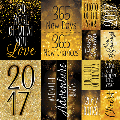 2017: 12x12 Poster Sticker