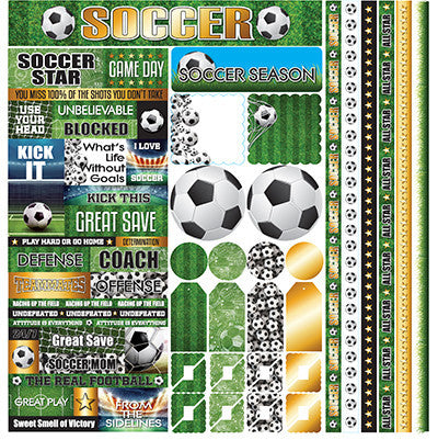 WS The Soccer Collection: The Soccer Collection 12x12 Multi Sticker
