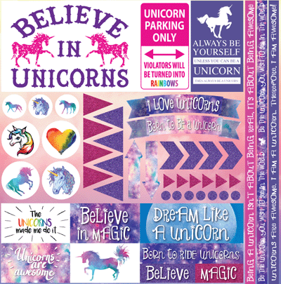 Unicorn Magic: 12 x 12 Elements Sticker