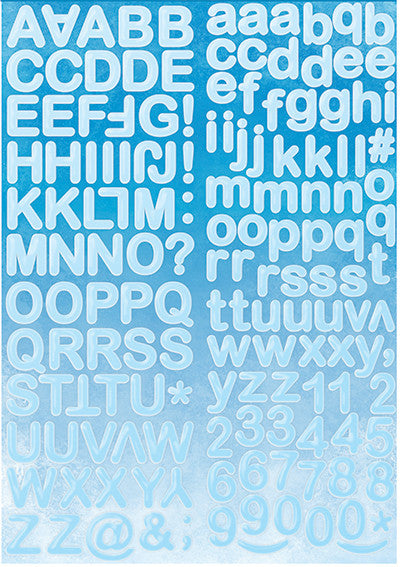 Under the Sea: Holographic Alphabet Sticker