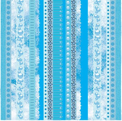 WS Under the Sea: Holographic 12 x 12 Ribbon Sticker