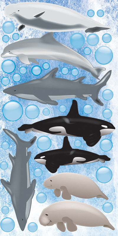 WS Under the Sea: Sea Life Chipboard Sticker (Glitter)