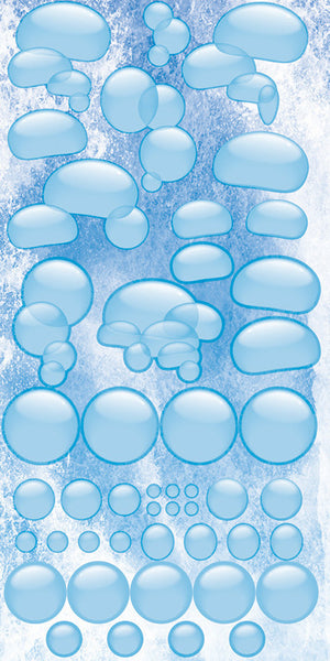 WS Under the Sea: Bubbles Chipboard Sticker (Glitter)