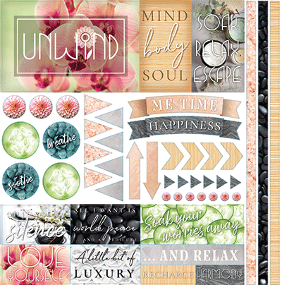 Unwind: Unwind 12x12 Sticker