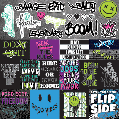 Urban Vibes: Urban Vibes 12x12 Sticker