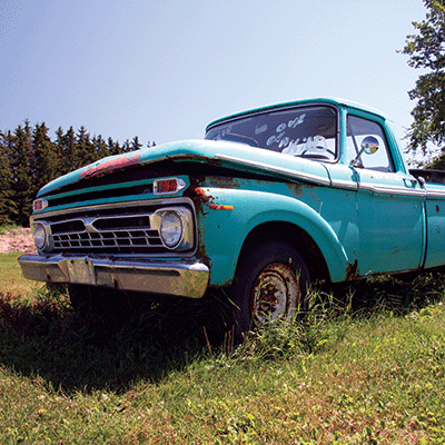 WS Vintage Trucks: Blue Pickup