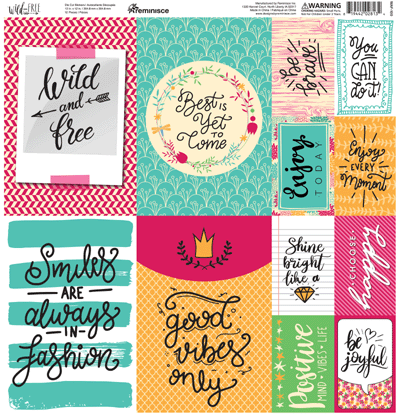 Wild and Free: Wild and Free 12x12 Poster Sticker