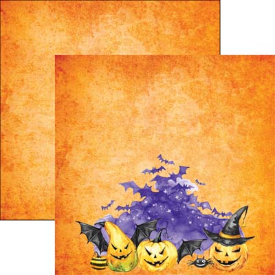 Watercolor Halloween: Halloween Night