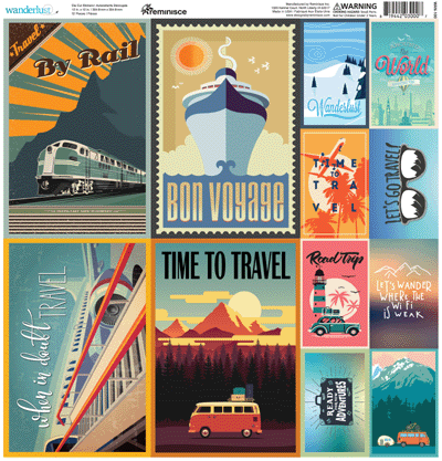 WS Wanderlust: Wanderlust 12x12 Poster Sticker