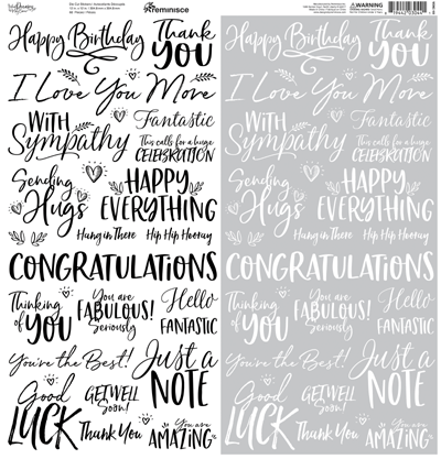 WS What Dreams May Come: What Dreams May Come 12x12 Clear Sticker