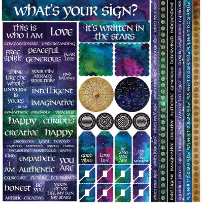 WS What's Your Sign?: What's Your Sign? 12x12 Multi Sticker