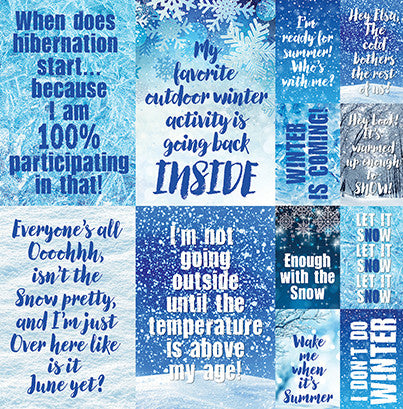 Winter Is Coming: Winter Is Coming 12x12 Poster Sticker
