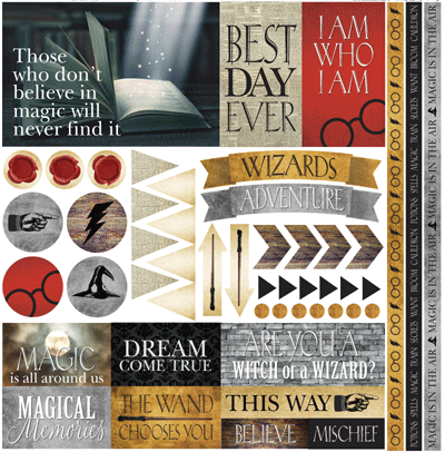 WS Wizard 102: 12x12 Elements Sticker