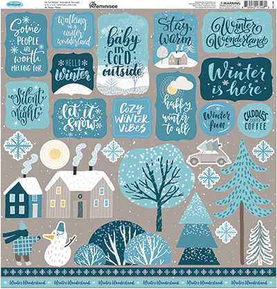WS Winterscape: Winterscape 12x12 Sticker