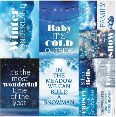 WS Winter Wonderland: Winter Wonderland 12x12 Poster Sticker