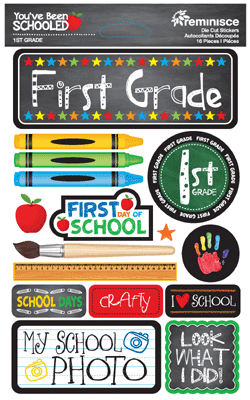 WS You've Been Schooled: 1st Grade 3D Sticker