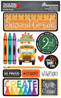WS You've Been Schooled: 2nd Grade 3D Sticker