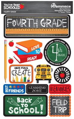 You've Been Schooled: 4th Grade 3D Sticker
