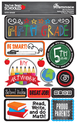 WS You've Been Schooled: 5th Grade 3D Sticker