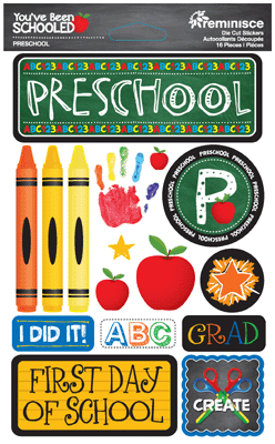 You've Been Schooled: Preschool 3D Sticker